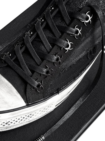 WAXED TONGUE SPRING VULCANIZED SNEAKERS