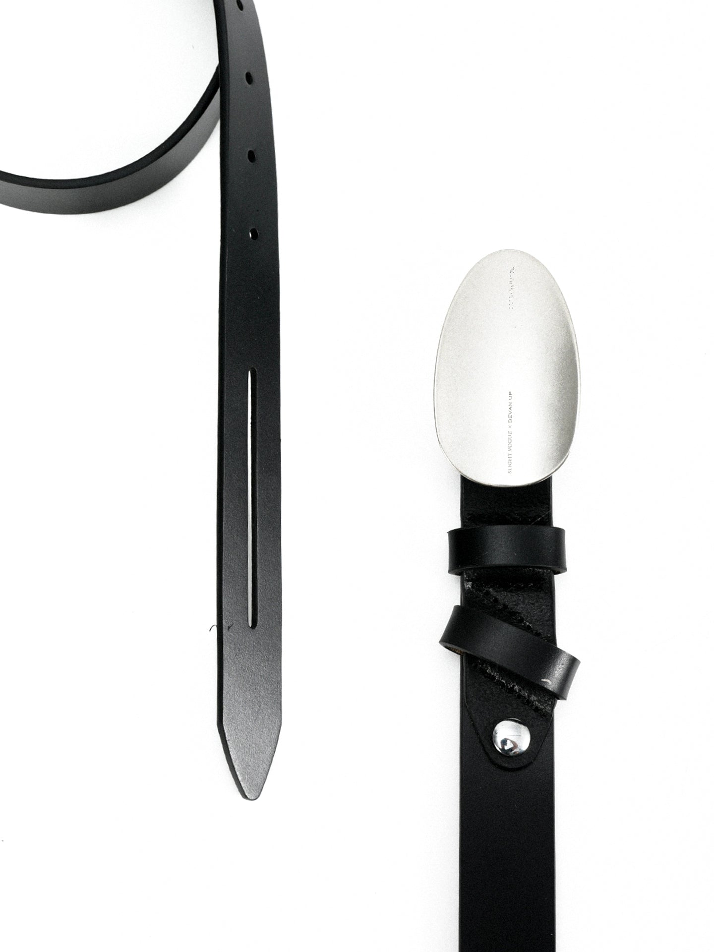 ACCUMULATED SILVER BUCKLE BREATHABLE LEATHER BELT