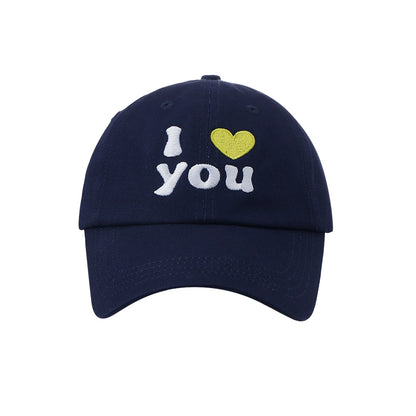 HEART EMBROIDERED BASEBALL CAP