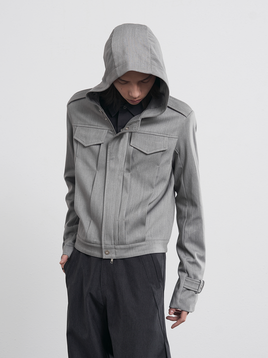 SLANT FRONT TYPE 2.5 HOODED BLAZER