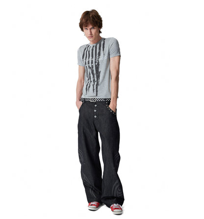 STARS STRIPES U NECK TEE