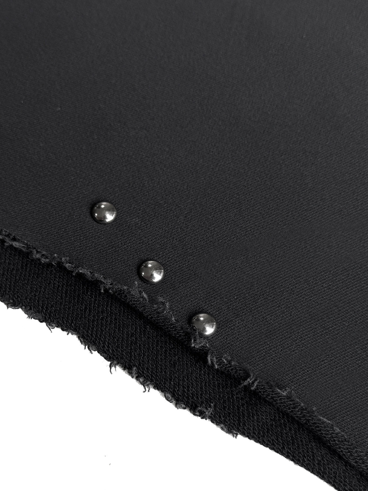 SALT SPRAYED RIVETED SLANT HEM HOODIE