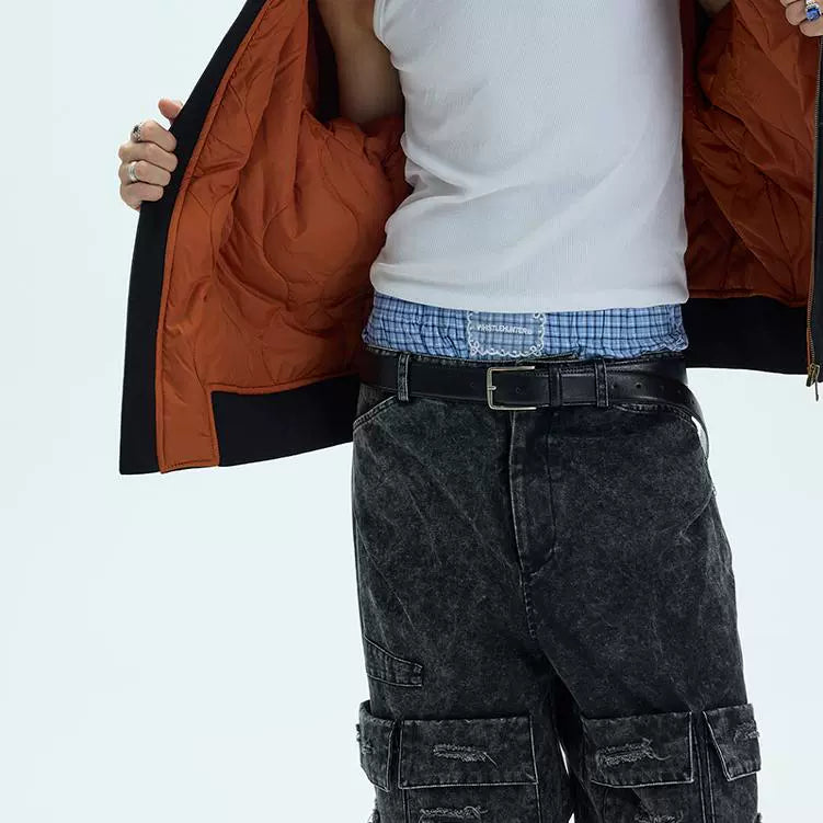 FUR COLLAR BOMBER JACKET