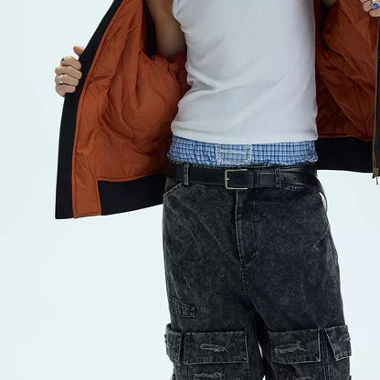 FUR COLLAR BOMBER JACKET