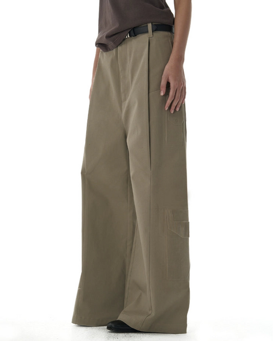 3D EMBOSSED CARGO TROUSERS