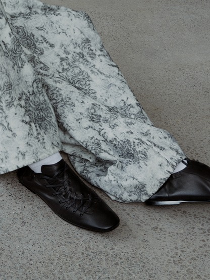 OBLIQUE LACE GERMAN SHOES