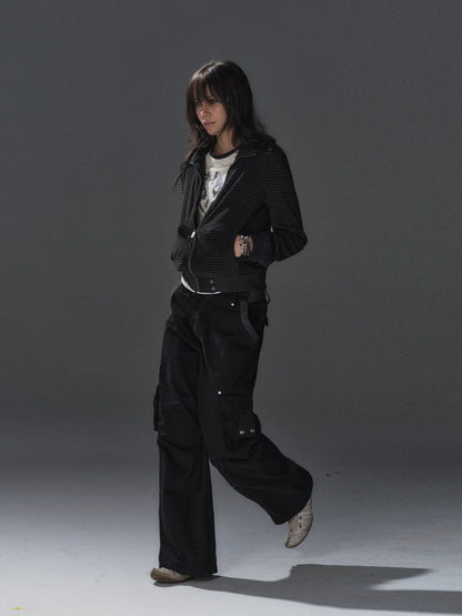 ASH SIGNAL EYELET TRACK BLOUSON