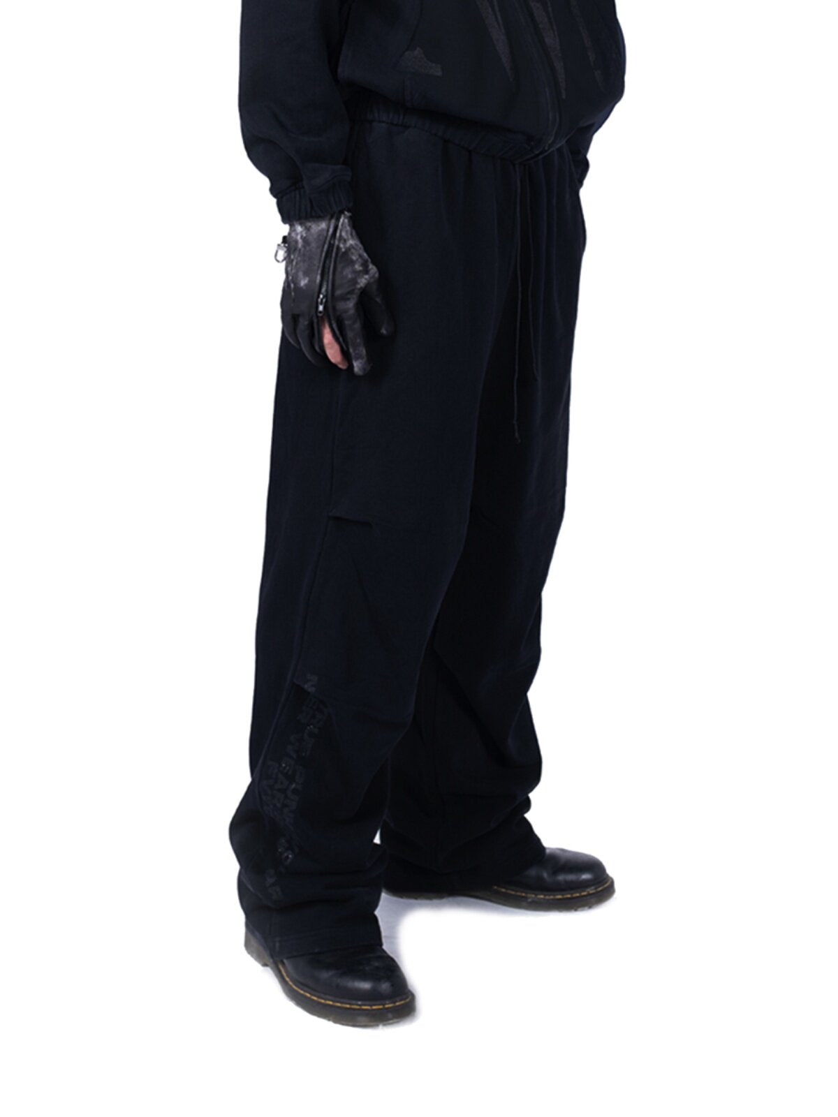 ZIP CUFF LEATHER TECH GLOVES