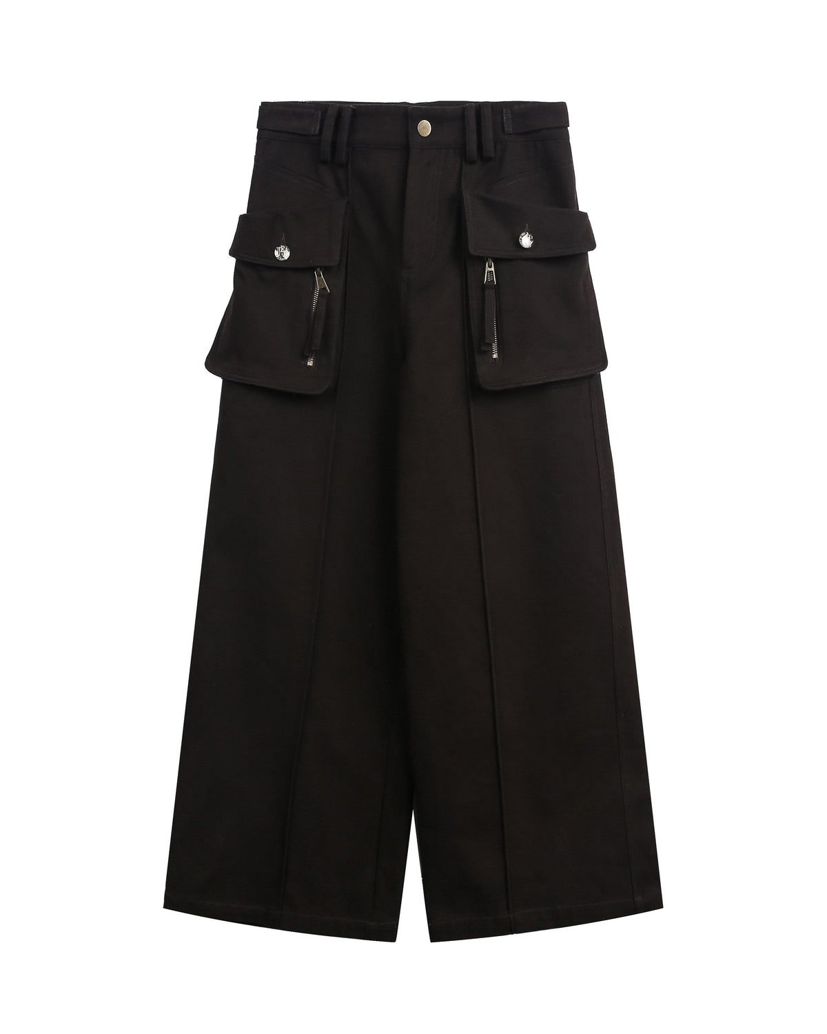 MID RISE LOOSE STRAIGHT CARGO TROUSERS