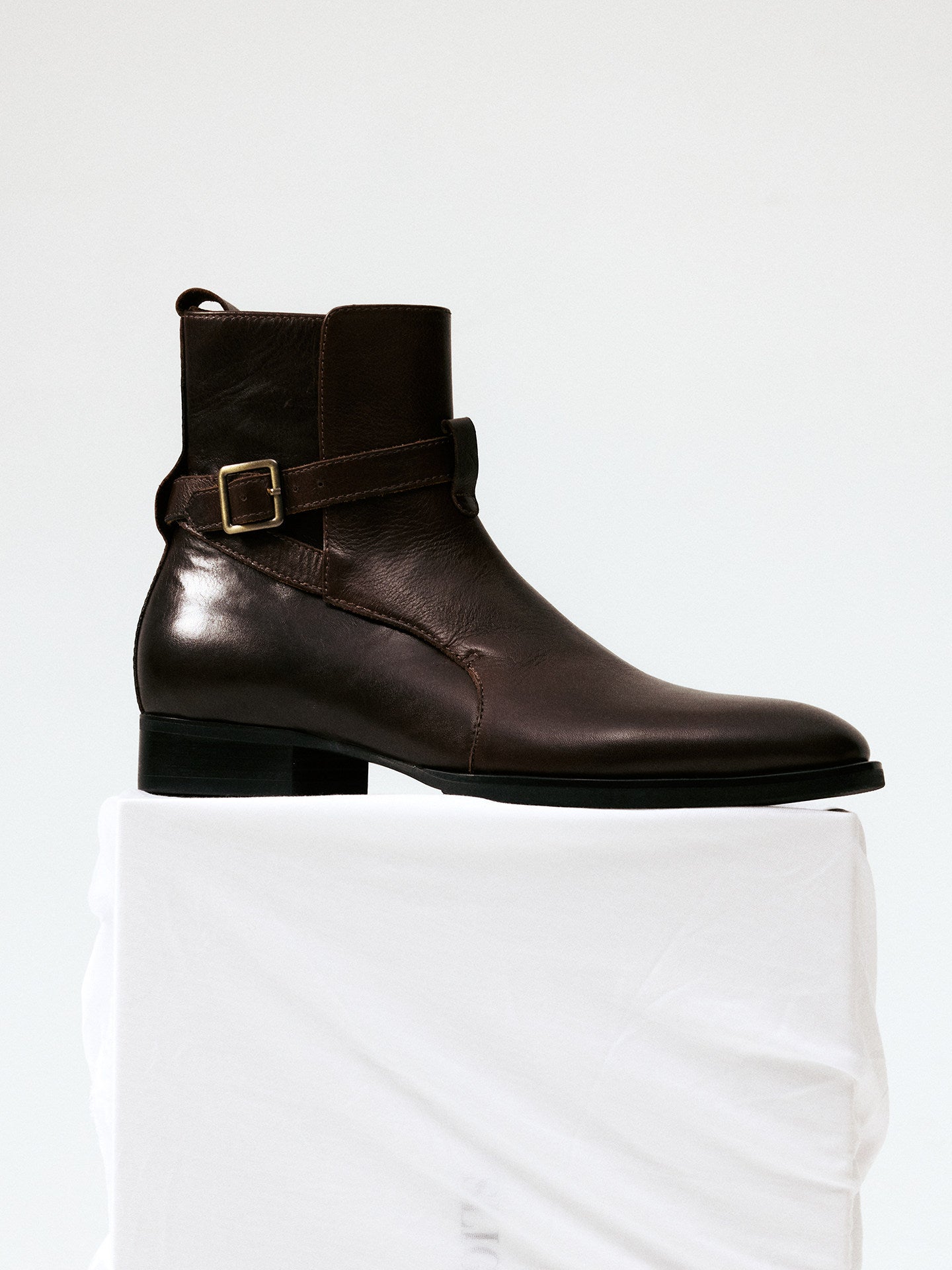 WRAP STRAP CUBAN HEEL BOOTS