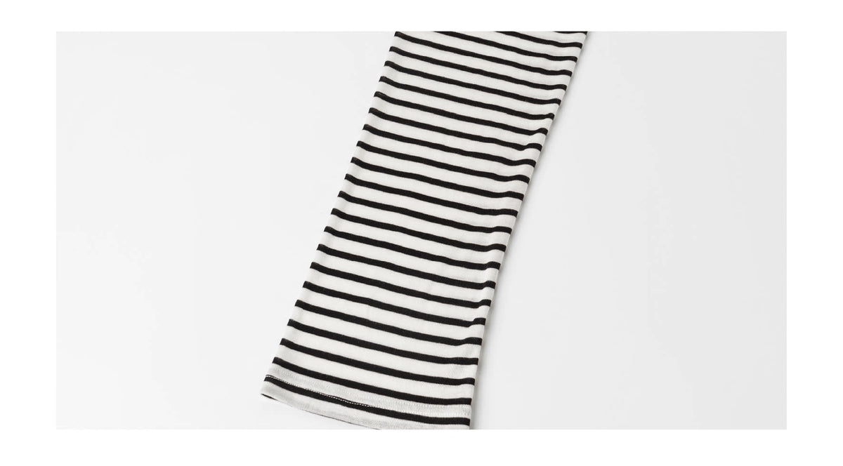 TENCEL WOOL BLEND STRIPED KNIT