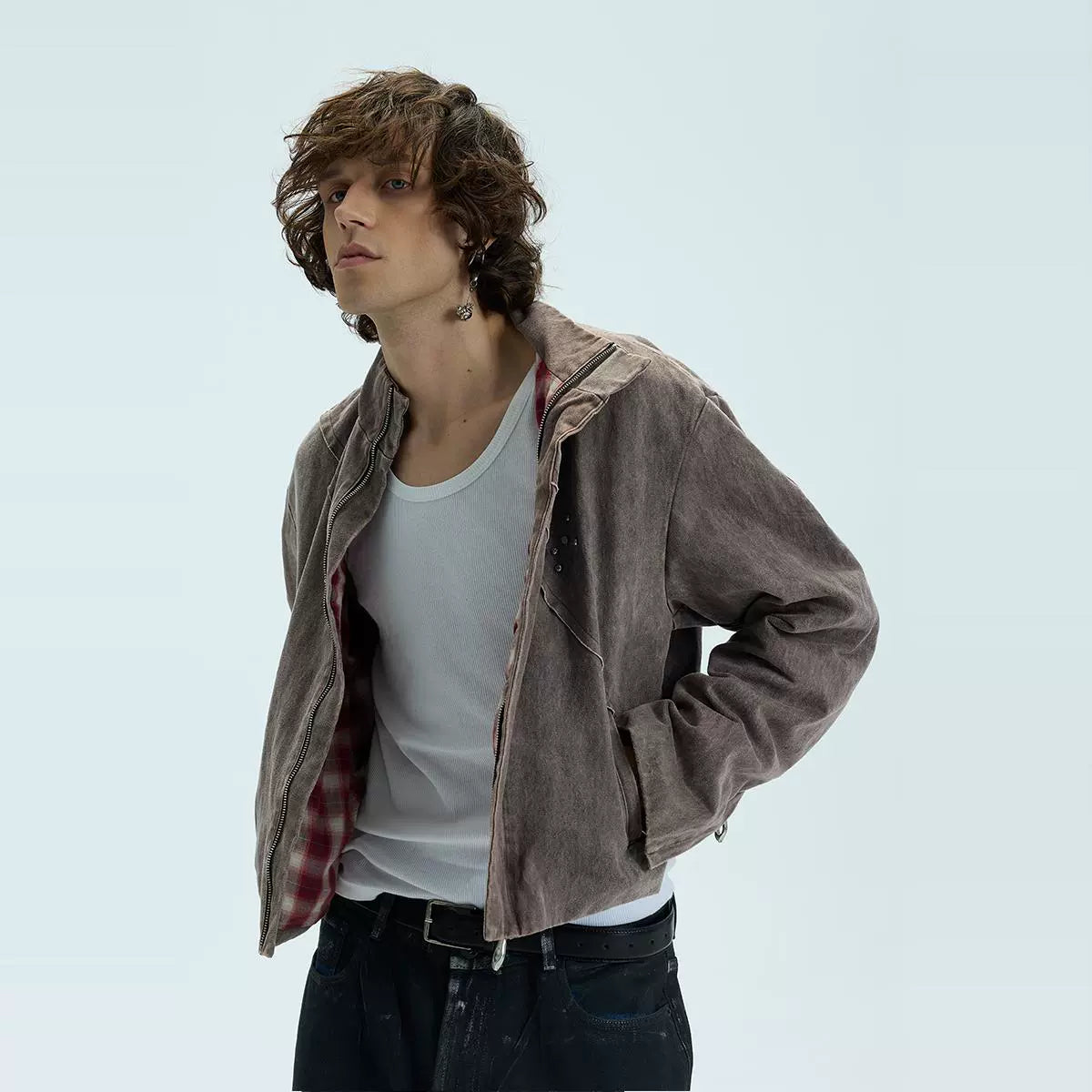 WASHED FLEECE SHORT JACKET