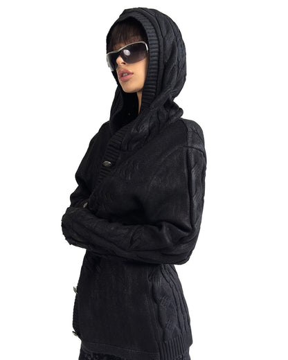 PALACE NOIR FLORAL TWIST HOODIE