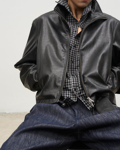 RAW BLUE LOOSE DENIM TROUSERS