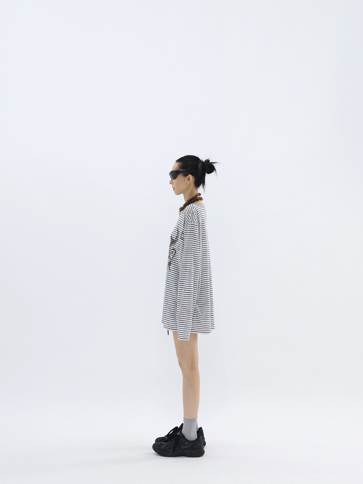 STRIPED LIGHTWEIGHT SUNSCREEN SHIRT