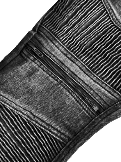 ASH WASH DECONSTRUCTED LOW RISE JEANS