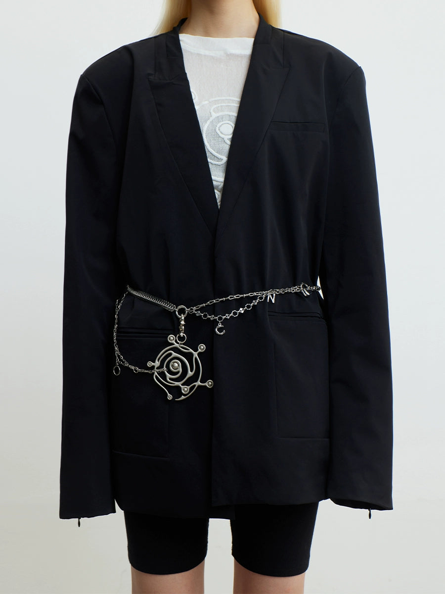 SPIRAL METAL WAIST CHAIN