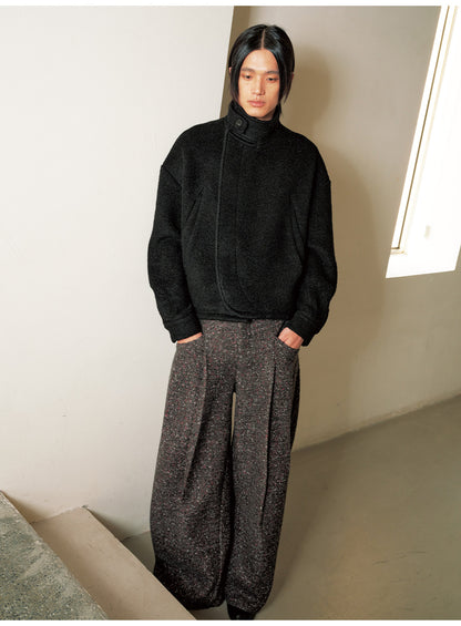 CURLY TEXTURE WOOL LOOP JACKET