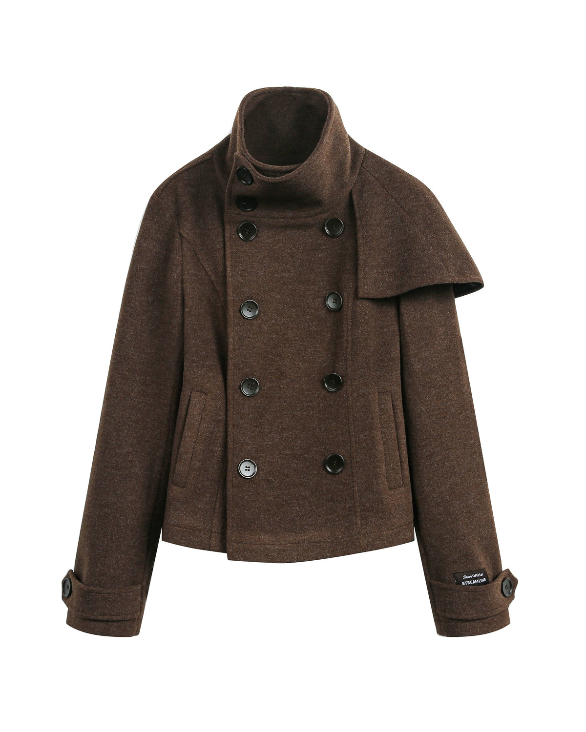 FRENCH ARCHIVE CROPPED WOOL CAPE