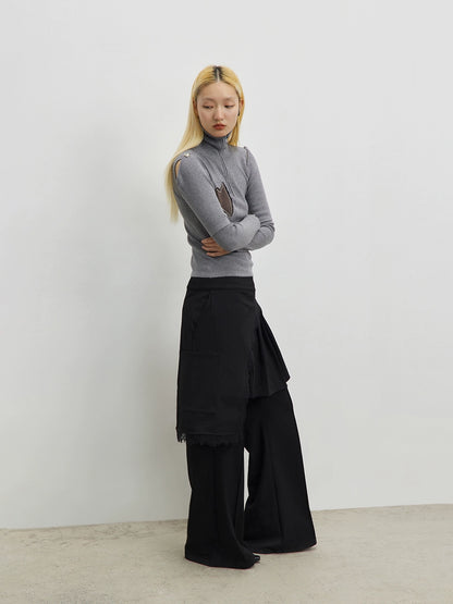 DETACHABLE LAYERED LACE CULOTTES