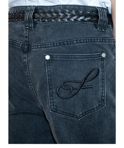 VINTAGE WASHED BOOTCUT JEANS
