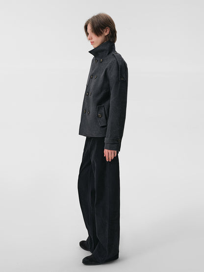 BRUTALIST GREY DOUBLE BREASTED JACKET