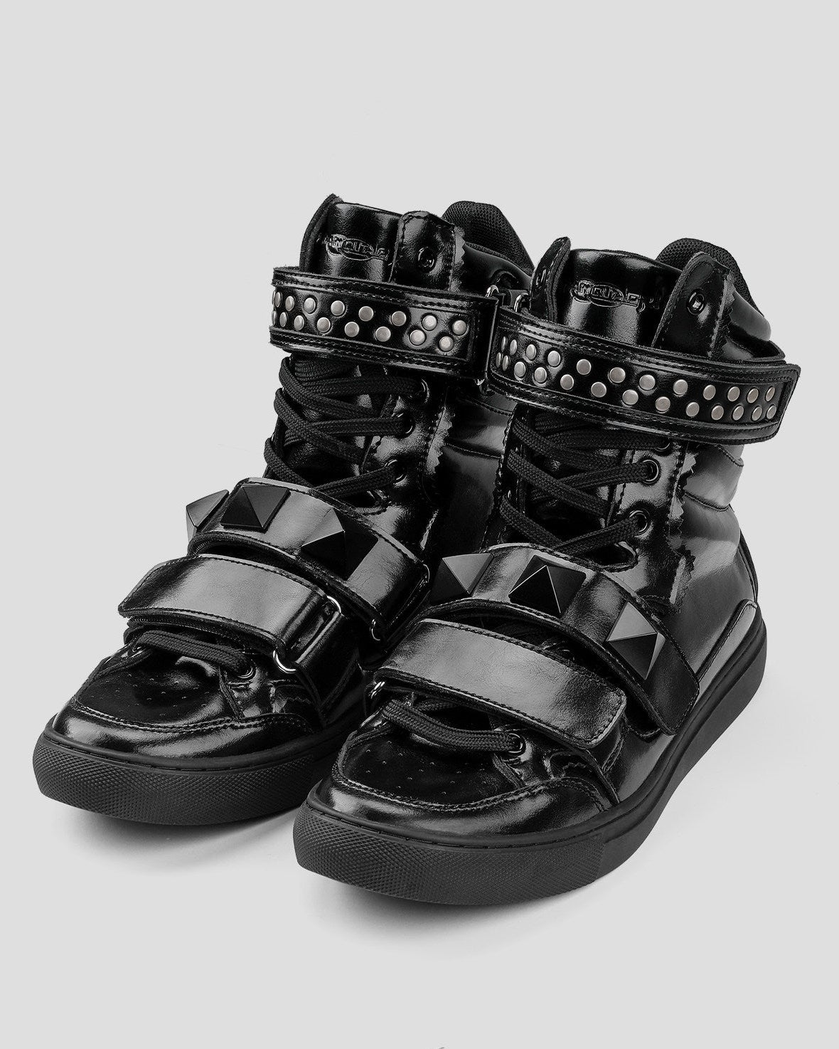 METAL RIVET HIGH TOP SNEAKERS