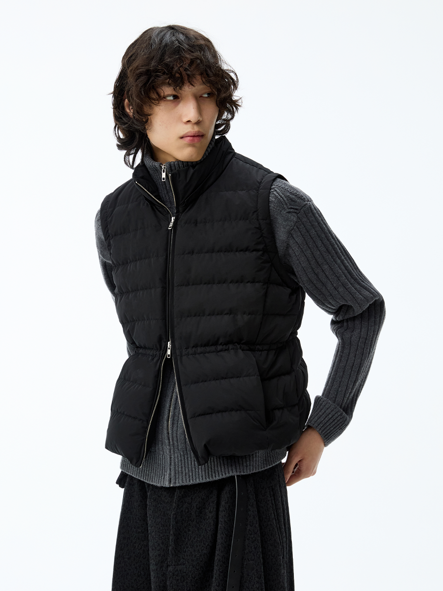 DETACHABLE SLEEVES DOWN PUFFER