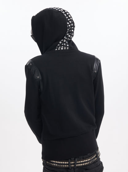 STAR STUD SLIM ZIP HOODIE