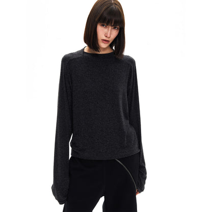 MATTE RAGLAN KNIT TEE