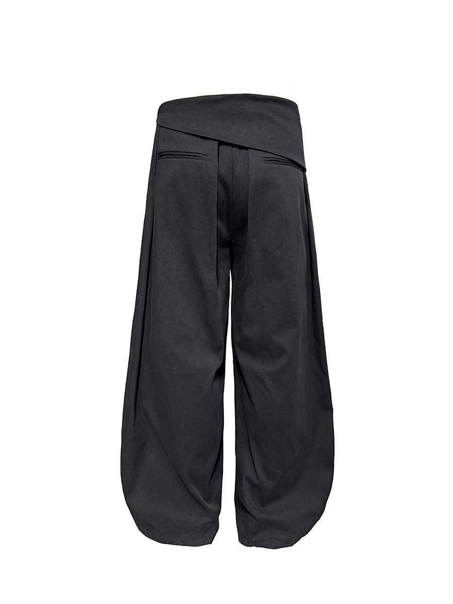 DOUBLE PLEAT LOOSE TROUSERS