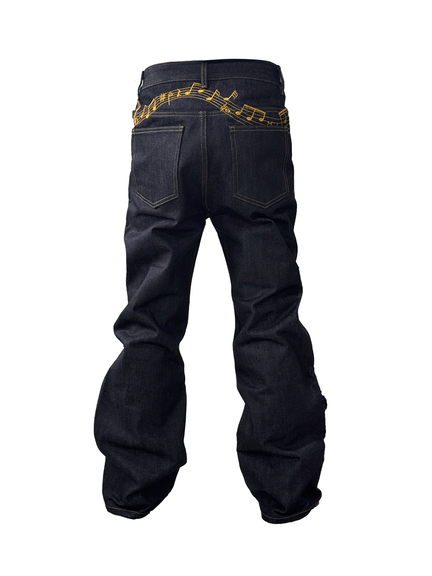 13OZ ASIA FLORAL BOOTCUT DENIM