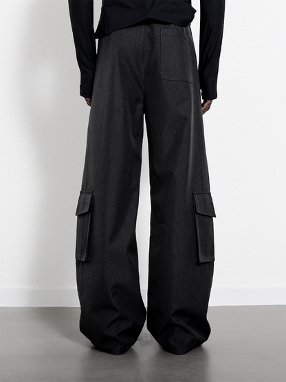 WATERPROOF DENIM STRAIGHT PANTS