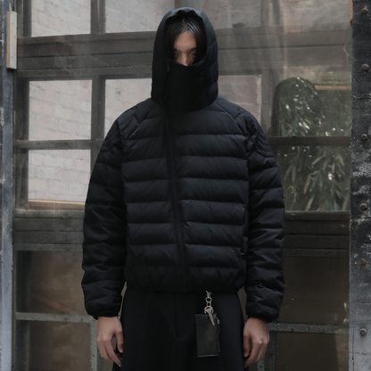MASK HOODED DOWN JACKET
