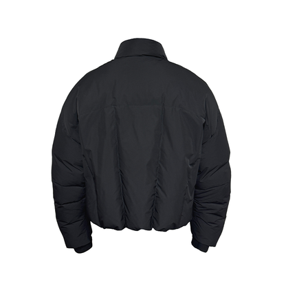 CURVED ZIP HIGH NECK DOWN JACKET