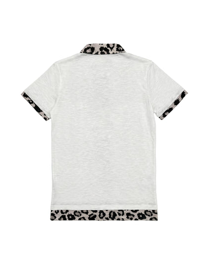 LEOPARD BAMBOO STREET POLO TEE