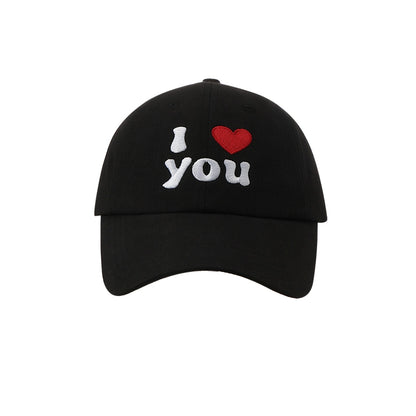 HEART EMBROIDERED BASEBALL CAP