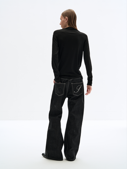 TENCEL MERINO SLIM LONG TEE