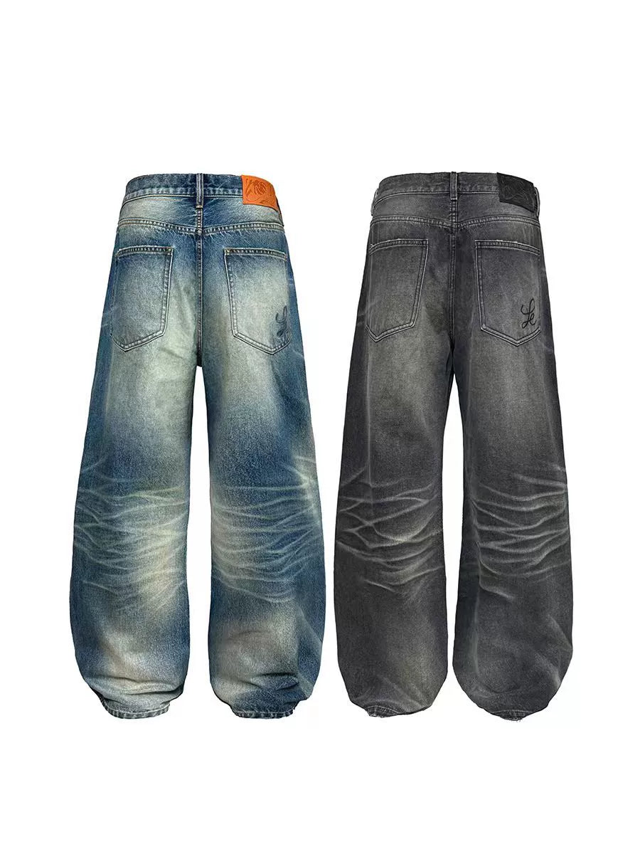 13.5OZ DIRTY WASH STRAIGHTEN DENIMS