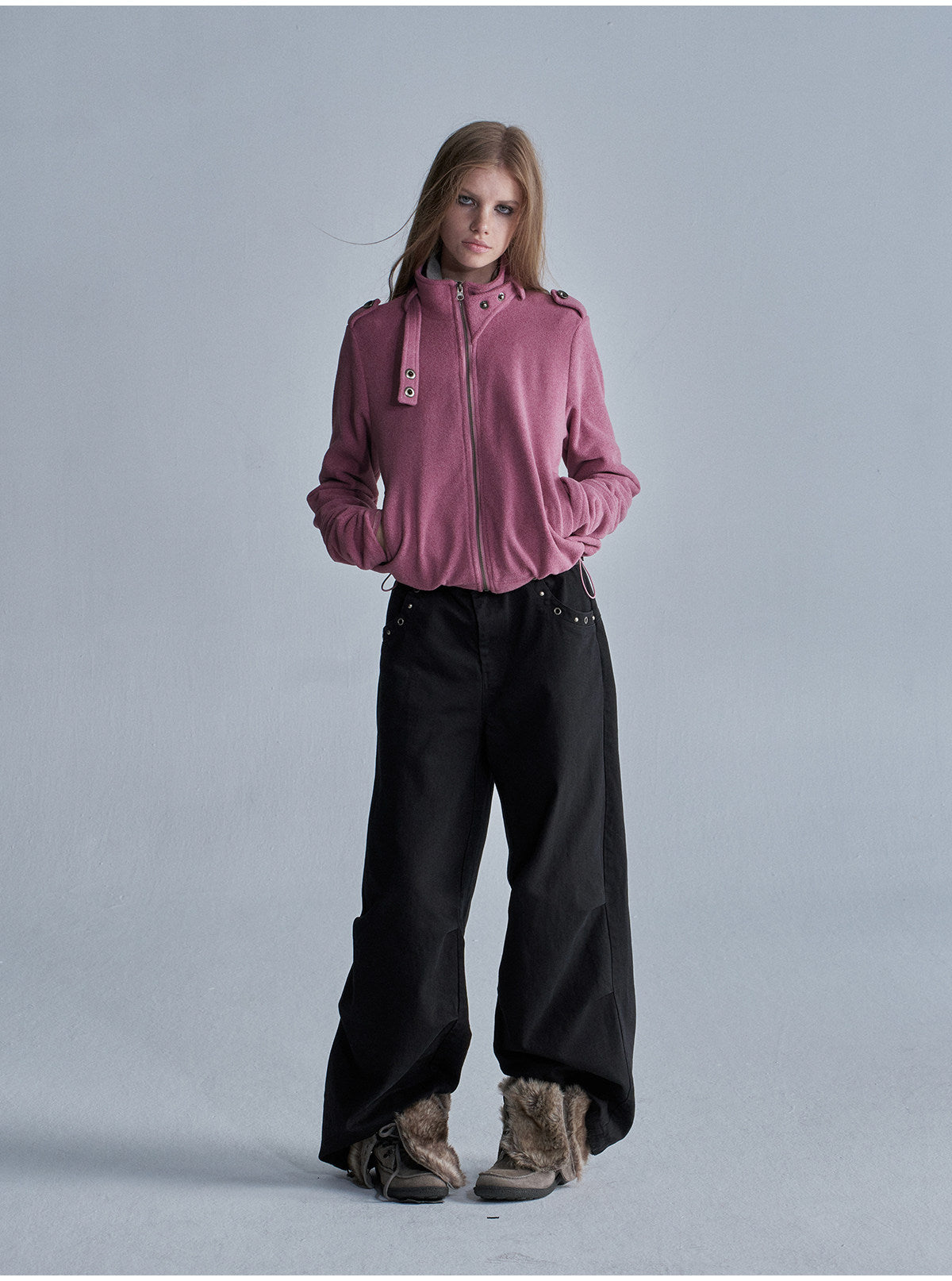 WIDE LEG MULTI POCKET CAMO PANTS