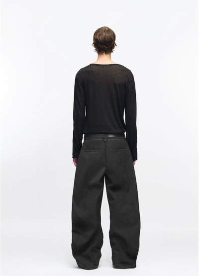 MATTE BLACK DRESS PANTS