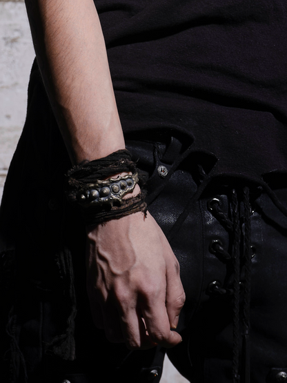 DARK RIBBON ROCK BRACELET