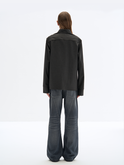 FOG BLUE CHAIN WASHED DENIM