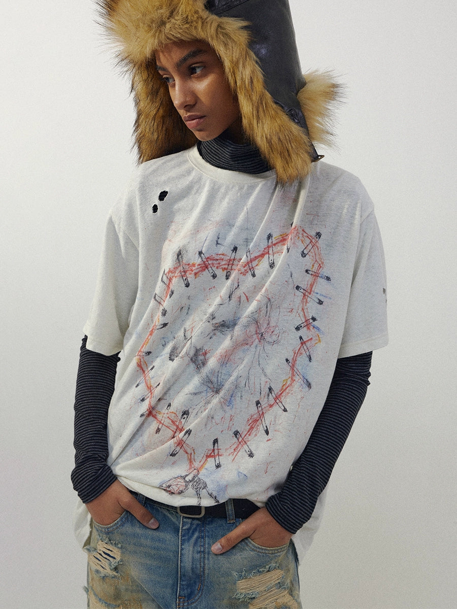 HEART RIPPED STREET TEE