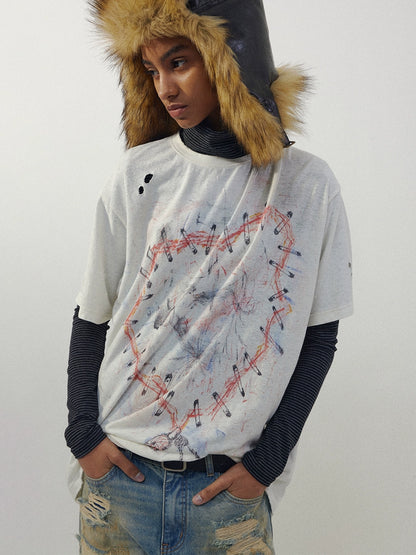 HEART RIPPED STREET TEE