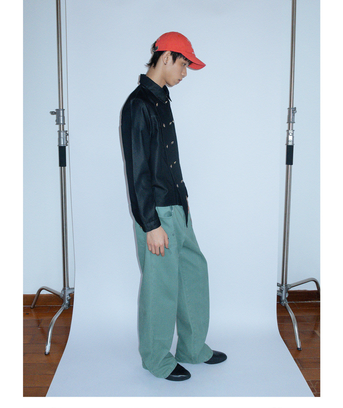HEM DENIM KNIGHT SHIRT JACKET