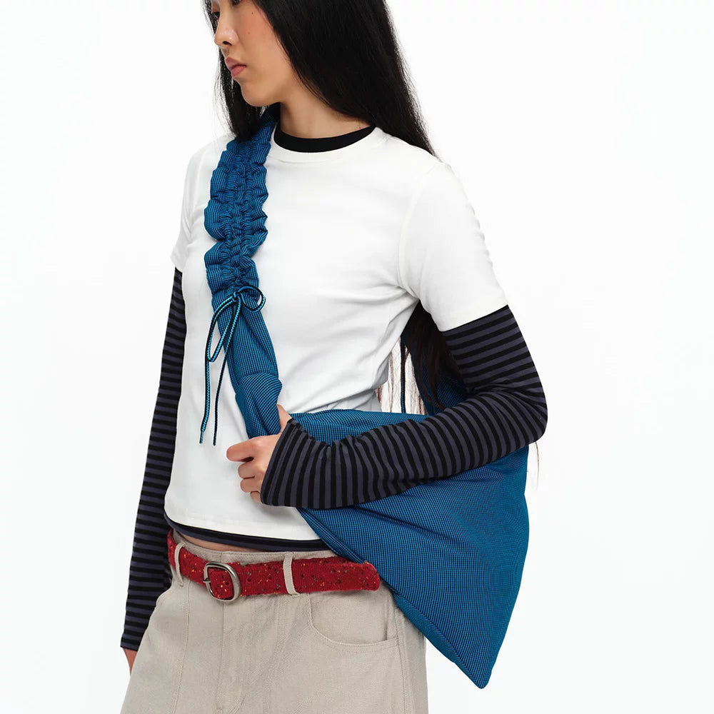 LOTUS PLEATED DRAWSTRING BAG