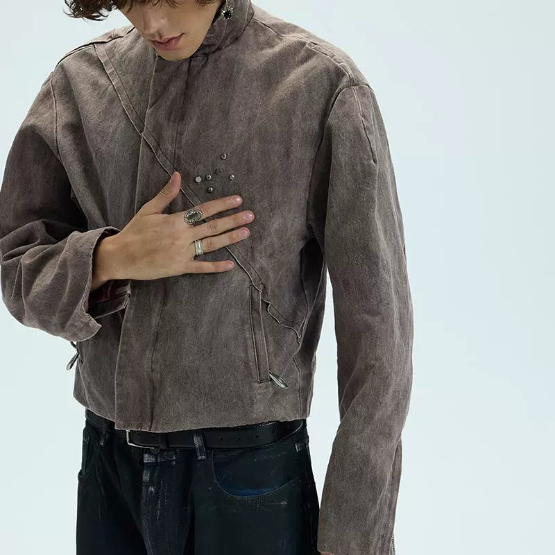 WASHED FLEECE SHORT JACKET