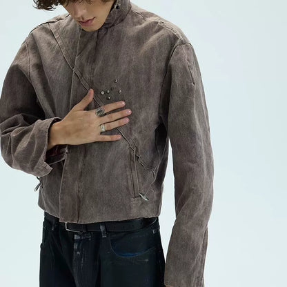 WASHED FLEECE SHORT JACKET