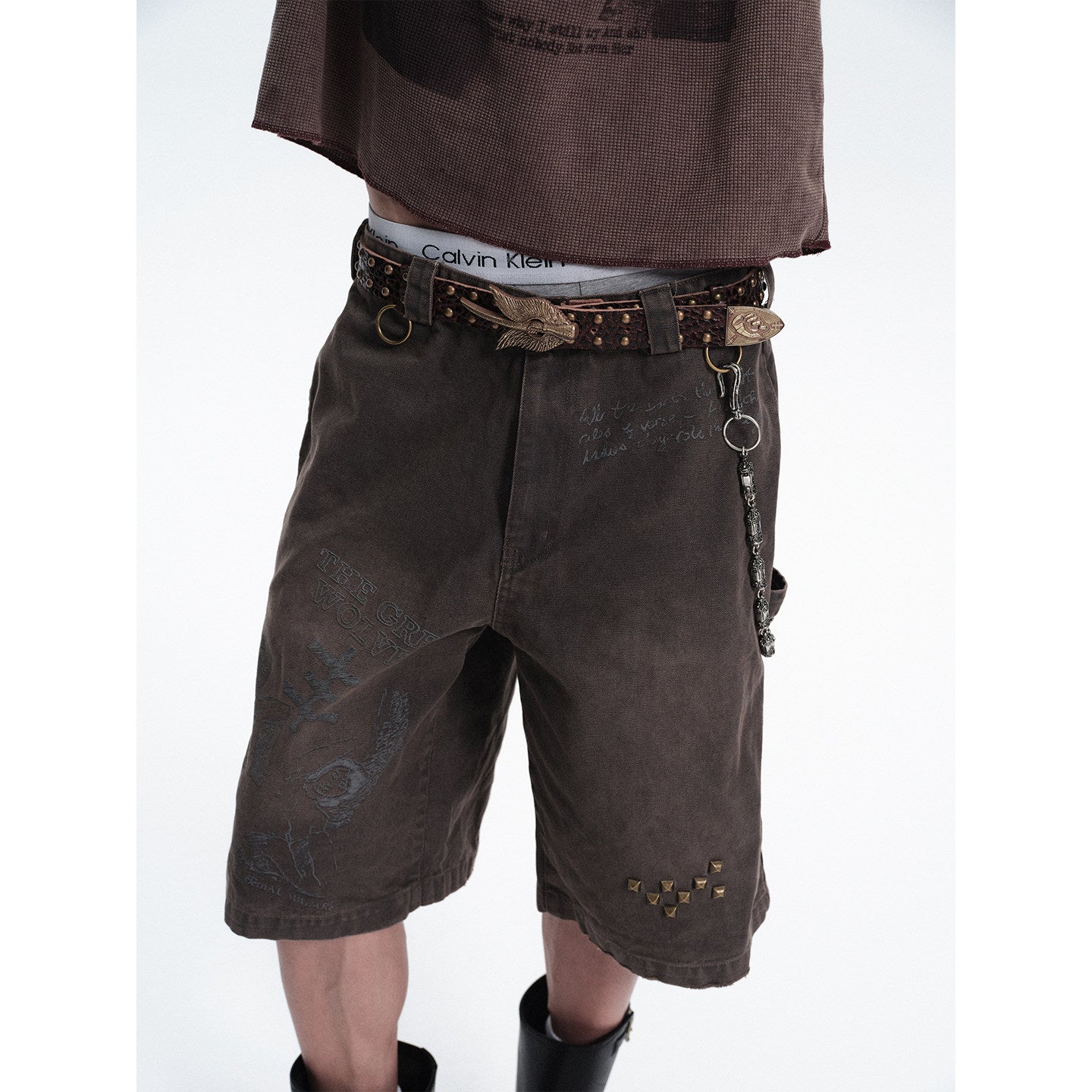 RIVETED WORKWEAR CANVAS SHORTS